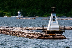 Burlington Breakwater North and South Lighthouses